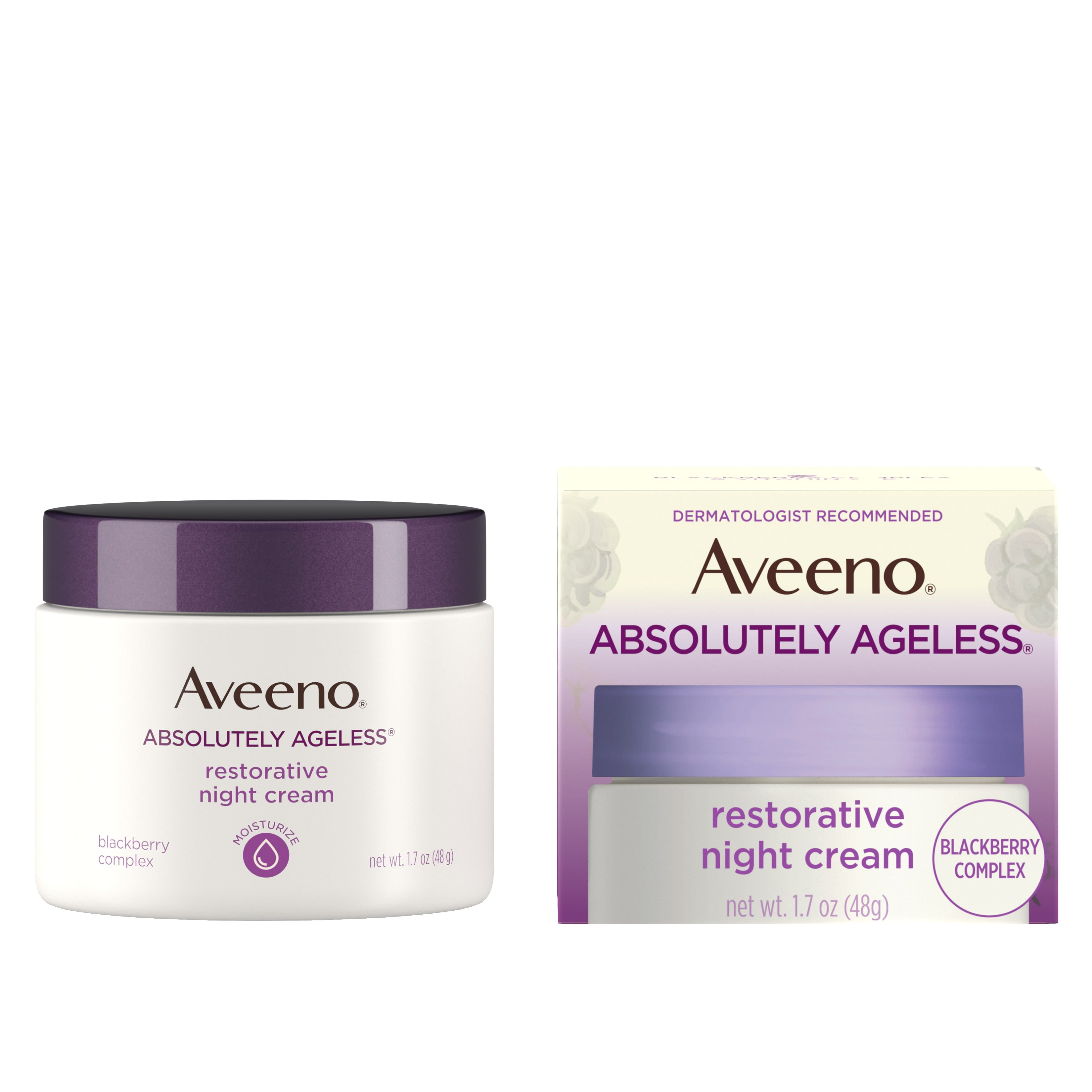 Aveeno Absolutely Ageless Restorative Night Face Cream, 1.7 fl. oz