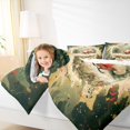 thumbnail image 4 of Homewish Cartoon Santa Claus Deer 2pcs Bedding Comforter Set for Kids Children Teens,Merry Christmas Twin Comforter Sets,Xmas Festival Breathable Bedding Set,Microfiber Bedroom Decor,Reversible, 4 of 8