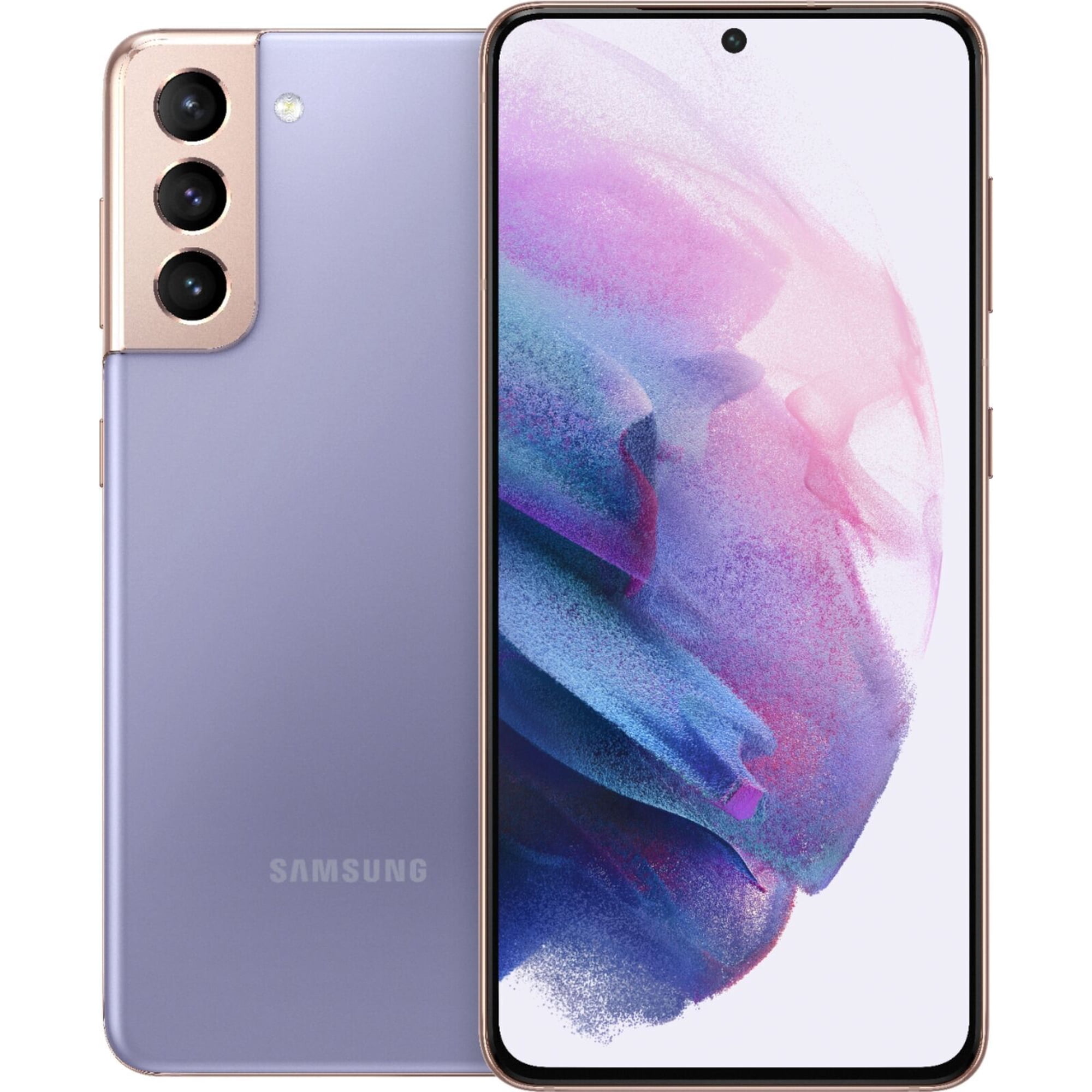 Fully Unlocked In-Box Samsung Galaxy S21+ Plus 5G SM-G996U 128GB, Android Smartphone, Fast Charging, Excellent - Phantom Violet