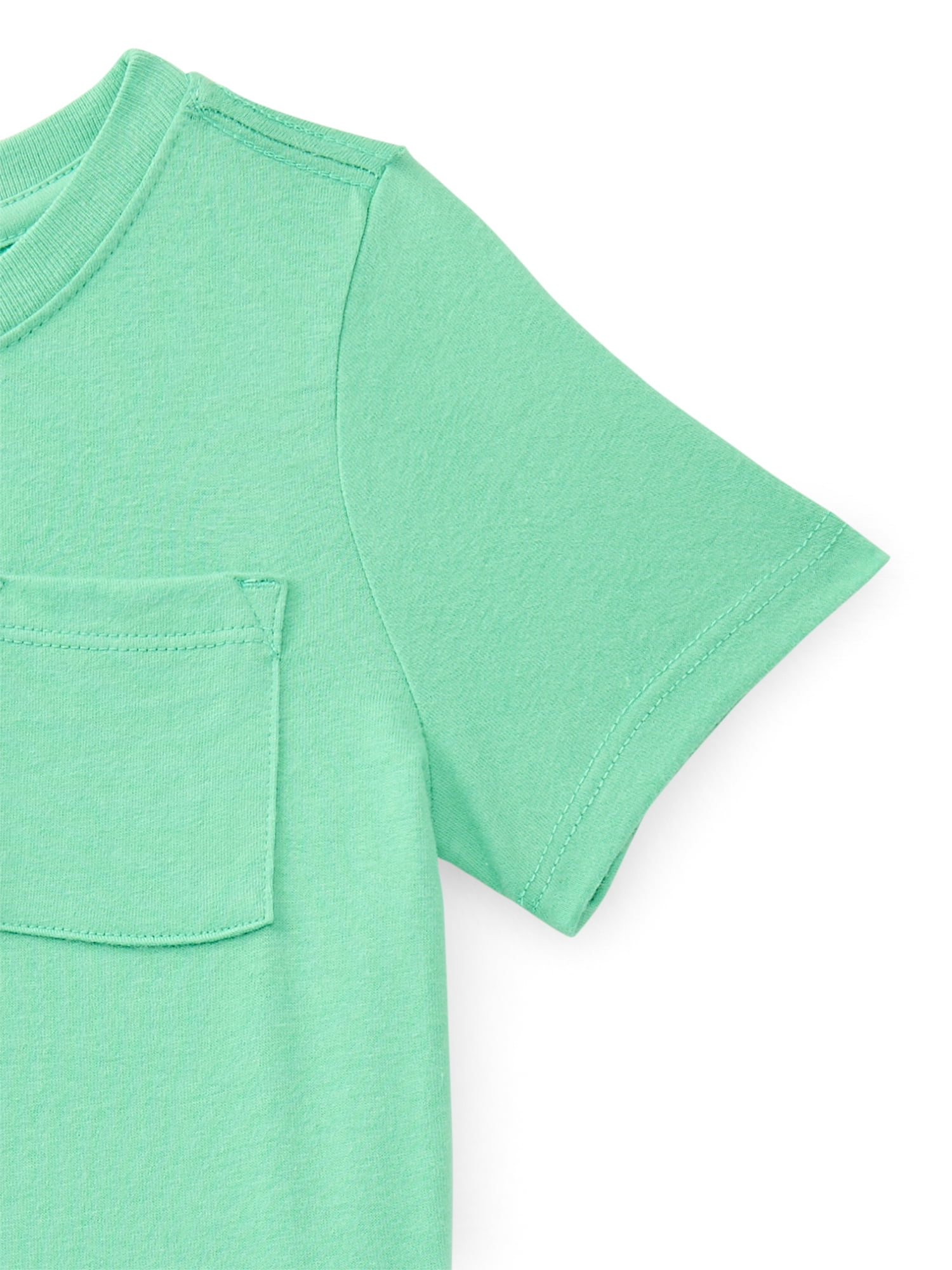 Wonder Nation Toddler Boys' Pocket Tee with Short Sleeves, Size 18M-5T