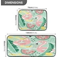 thumbnail image 3 of Cute Flamingo in Summer Anti Fatigue Mats for Kitchen Floor, Set of 2 Non Skid Washable Waterproof Anti Kitchen Floor Mats for Kitchen Office Laundry Room Bathroom (19"x27"+19"x47"), 3 of 7