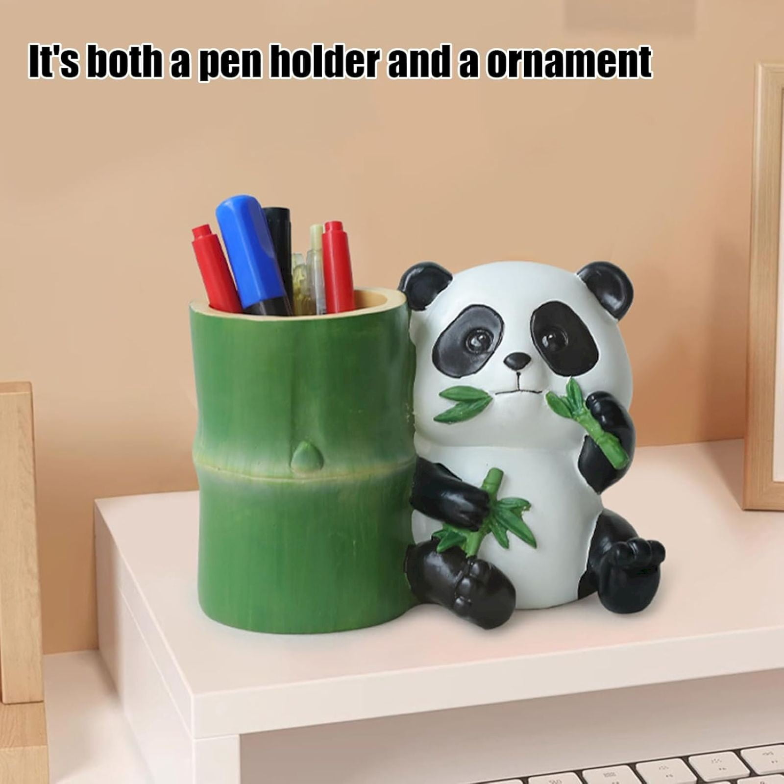 Clearance Under 5$ Home Office Desktop Panda Pen Holder Decoration, Fdelink Pen Holder | Cute Panda Pen Storage Table Stationery Organizer Accessories for S-tudent Dormitories Classrooms and Homes.
