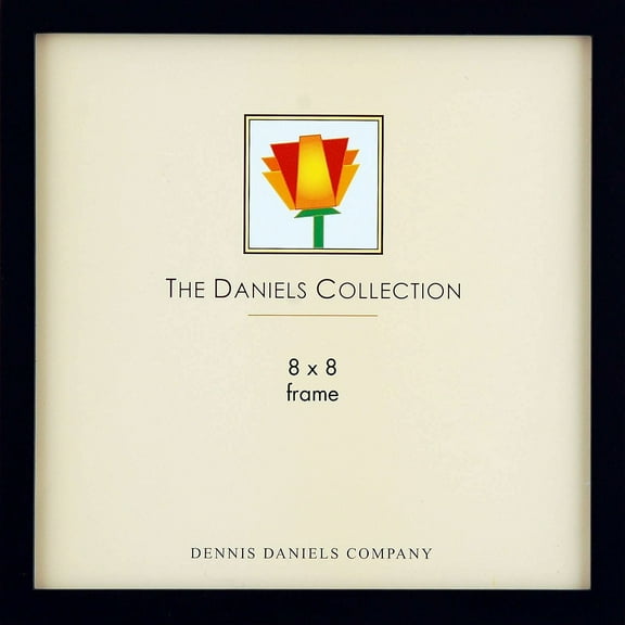The Original DANIELS W41  GALLERY WOODS Ebony-Black finish 8x8 frame by Dennis Daniels - 8x8