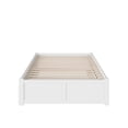 thumbnail image 3 of AFI Concord Full Solid Wood Platform Bed with Full Trundle in White, 3 of 11