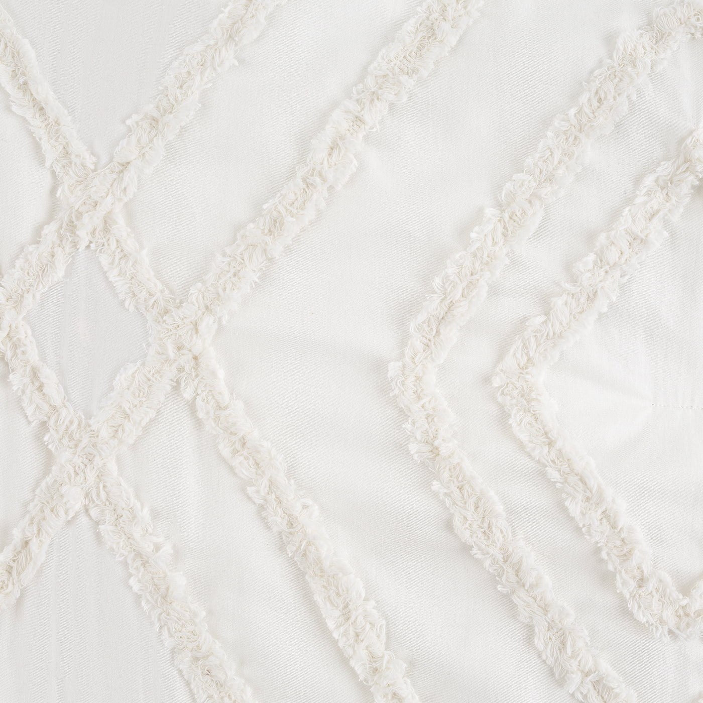 Sweet Jojo Designs Diamond Tuft Ivory Off White 4 Piece Crib Bedding Set