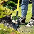 thumbnail image 5 of 1pc Garden Edger Half Moon Saw-Tooth Manual Edger Ergonomic Manual Lawn Step Edger With Long Handle Landscaping Edging Tool For Sidewalk Driveway Flower Beds 8.6x46 Inches, 5 of 15