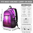 thumbnail image 3 of JIALIOU 14" Laptop Backpack Waterproof Airline Approved Stylish Casual Daypack for Travel Business College Work, Desert at Night Landscape, 3 of 8