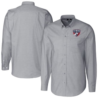 big and tall dress shirts houston Houston Astros Cutter & Buck Stretch Oxford Mens Big and Tall Long Sleeve Dress Shirt - Charcoal
