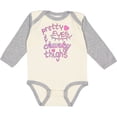 thumbnail image 3 of Inktastic Pretty Eyes and Chunky Thighs Boys or Girls Long Sleeve Baby Bodysuit, 3 of 5