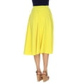 thumbnail image 5 of White Mark Women's Flared Midi Skirt, 5 of 6