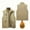 Khaki, variant on Sentmoon Vest Fall Fashion Men's Casual Solid Reversible Fleece Lined Waterproof Multi Pocket Outdoor Cargo Sleeveless Jacket Husband Gifts for Christmas for Travel and Packable Convenience XXXXXL