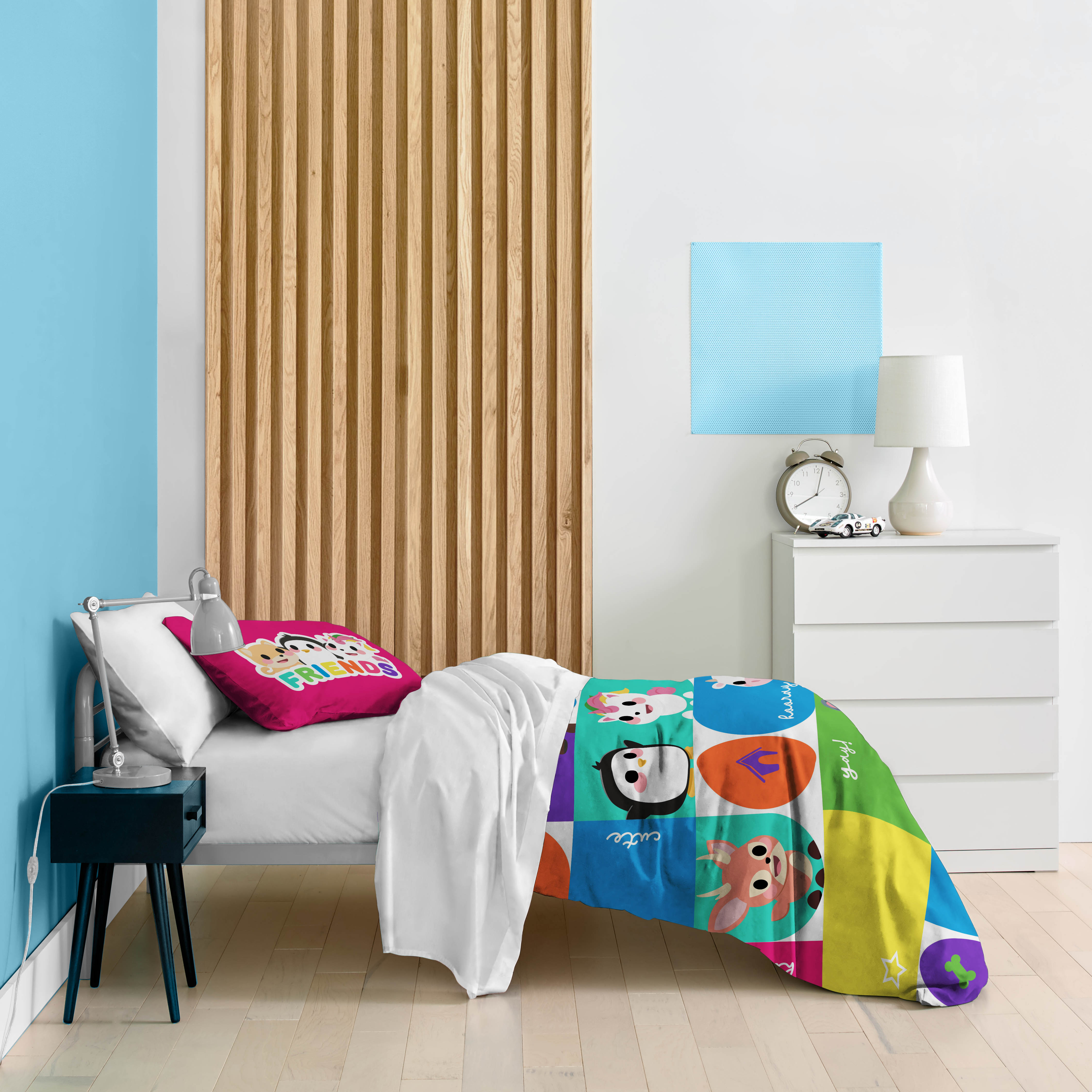 Adopt Me Kids 2-Piece Twin/Full Comforter Set, Reversible, Microfiber