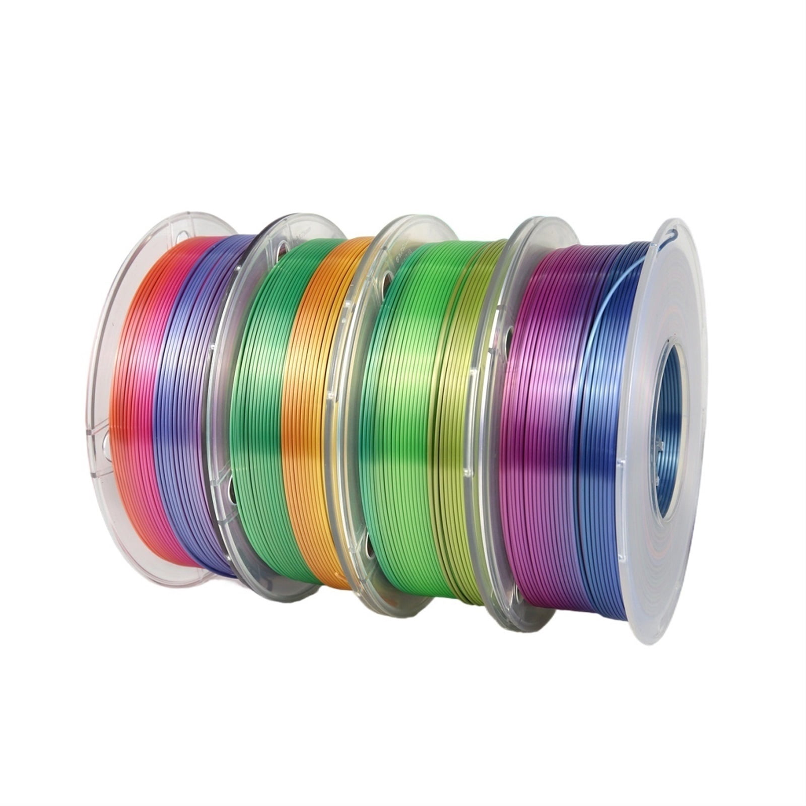 3D Printer Filament Silk Multicolor Gradually Changing Color PLA Filament 1Kg Spool for 3D Printing