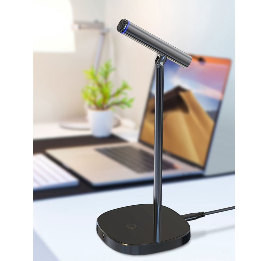Computer Microphone Plug &Use Desktop Omnidirectional Condenser Laptop Mic Perfect for Video Conferencing, Dictation
