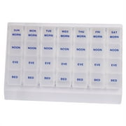 Acu-Life 7 Day Pill and Vitamin Organizer with Removable Daily Pillbox (Large)