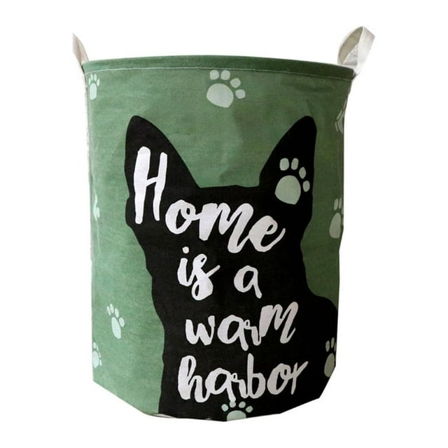 Yeacher Fresh Style Dirty Clothes Folding Storage Bucket Large Capacity Water-Resistant Coating Laundry Toy Storage