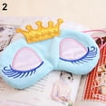 thumbnail image 2 of SPRING PARK Soft Plush Sleeping Mask Sleep Eye Mask Cartoon Princess Crown Sleep Mask Blindfold Eye Cover Eyeshade for Kids Girls Women Plane Travel Nap Night Sleeping, 2 of 7