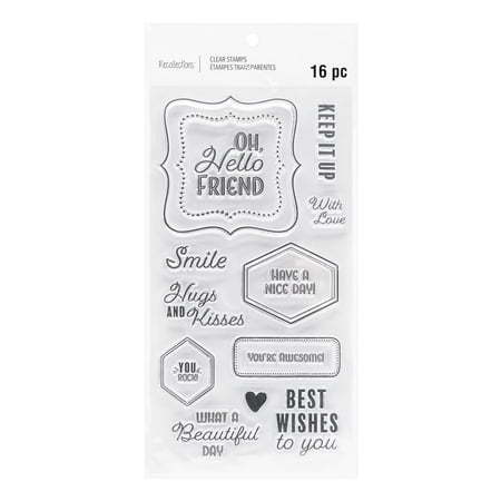 UPC: 0191518398311 | Sentiment Borders Clear Stamp Set by Recollections™