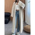thumbnail image 3 of Womens Cardigan Sweater Open Front Knit Long Coatigan Dressy Casual Jacket Coat 2025 Fall Outfits Classy Clothes, 3 of 4