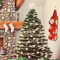 thumbnail image 3 of Soporte para rollos de papel de seda colgante festivo para decoración de cocina Soporte para toallas de papel navideño con temática de Papá Noel, 3 of 6