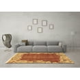 thumbnail image 3 of Ahgly Company Indoor Square Abstract Brown Modern Area Rugs, 7' Square, 3 of 4