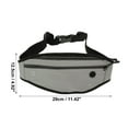 thumbnail image 4 of Unique Bargains 1 Pc Durable Running Belt Oval Type Sports Waist Bag for Sports Light Gray, 4 of 6