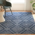 thumbnail image 2 of SAFAVIEH Micro-Loop Colton Geometric Area Rug, Navy/Ivory, 5' x 8', 2 of 10