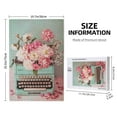 thumbnail image 4 of Rateoe Vintage Typewriter Floral Pattern Wooden Picture Puzzle ,1000 Piece Jigsaw Puzzle ,Family Fun Puzzle, Home Décor Puzzle, Gift Puzzle(Vertical style), 4 of 9