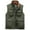 Army Green, variant on safuny Golf Jacket Multi Pockets Zipper Outerwear Vests Fall Sleeveless Stand Collar Lightweight Photo Cargo Vest Hiking Fishing Travel Vest for Men Workout Green L