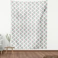 thumbnail image 4 of Ambesonne Floral Fabric by the Yard Upholstery, Polka Dots Flowers Romantic, 10 Yards, Soft Pink and Pale Seafoam, 4 of 5