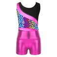 thumbnail image 5 of YONGHS Gymnastics Leotards for Girls Sparkle Two-piece Tumbling Outfits Sports Swimming Tracksuit Rainbow Heart 10, 5 of 7