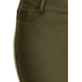 thumbnail image 6 of Women's Jean Looking Jeggings Cotton Blend Capri Length Pull Up Pants, 6 of 7