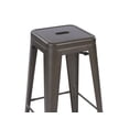 thumbnail image 3 of Mainstays 30 inch Metal Barstools Set of 4 Gunmetal Color, 3 of 7