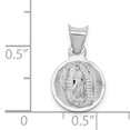 thumbnail image 3 of Pendentif Notre Dame de Guadalupe en Or Blanc 14k, 3 of 4