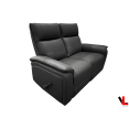 thumbnail image 3 of Levoluxe Sereno Causeuse Inclinable 2 Places de 57,5 Po en Jaxxon Fumée, 3 of 6