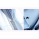 thumbnail image 2 of Cortinas de estrellas huecas de 2 capas, cortina opaca a juego de mezcla de gasa, paneles de cortina con aislamiento térmico autoadhesivo de cinta mágica Sincero  Hogar, 2 of 7