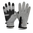 thumbnail image 1 of Guante impermeable Todos los dedos Pantalla táctil Nylon Cremallera Pelusa cálida Impermeable, 1 of 8
