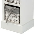 thumbnail image 6 of Baxton Studio Abriella 9"W 1-Drawer Storage Unit With Baskets, Gray/White, 6 of 8