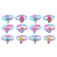 thumbnail image 1 of FELTECHELECTR 12 pulseras de sirena para niños, de silicona, accesorios de fiesta, decoración de mano, anillo de mano, color aleatorio., 1 of 7