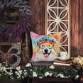thumbnail image 3 of Great Pyrenees Hippie Dawg Throw Pillow, 3 of 6