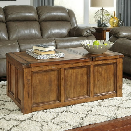 Rectangular Storage Cocktail Table - Signature Design by Ashley Tamonie Cocktail Table