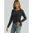 thumbnail image 5 of Womens Long Sleeve T Shirts crew Neck Loose Soft Casual Tops Fall Fashion Comfy Tees, 5 of 6