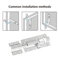 thumbnail image 5 of 1Pack Door Security Slide Latch Lock, Keyless Door Lock, 3.8inch Stainless Steel Lock with 8 Screws, 5 of 6