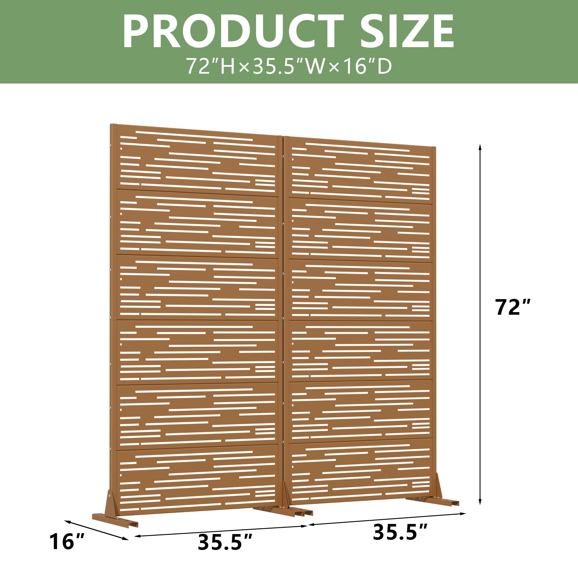Metal Privacy Screen Panel Pattern