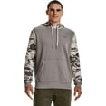 thumbnail image 1 of Under Armour Men's Rival Camo Blocked Hoodie Sweatshirt Fleece Gray Size Medium, 1 of 2