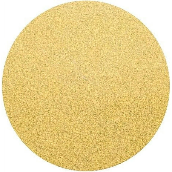 Benchmark Abrasives 6" Premium Aluminum Oxide Stearated Gold No Holes Hook and Loop Discs For Sanding of Metals Non-Ferrous Metals Wood Plastic Fiberglass (Pack of 50) - 80 Grit