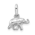 thumbnail image 1 of 925 Sterling Silver Elephant Necklace Charm Pendant Animal, 1 of 5