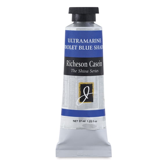 Richeson Casein Paint the Shiva Series - Ultramarine Violet (Blue Shade), 37 ml tube