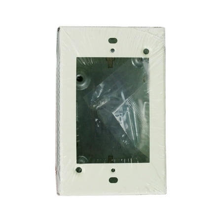 Wiremold 4-3/4 in. Rectangle Steel 1 gang Outlet Box Ivory - Case Of: 1; Each Pack Qty: 1
