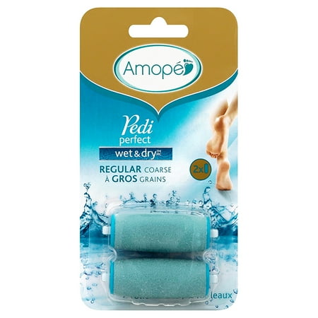 Coarse Foot File Amope Pedi Perfect Wet & Dry Rechargeable Foot File Refills, 2 Count, Regular Coarse ()